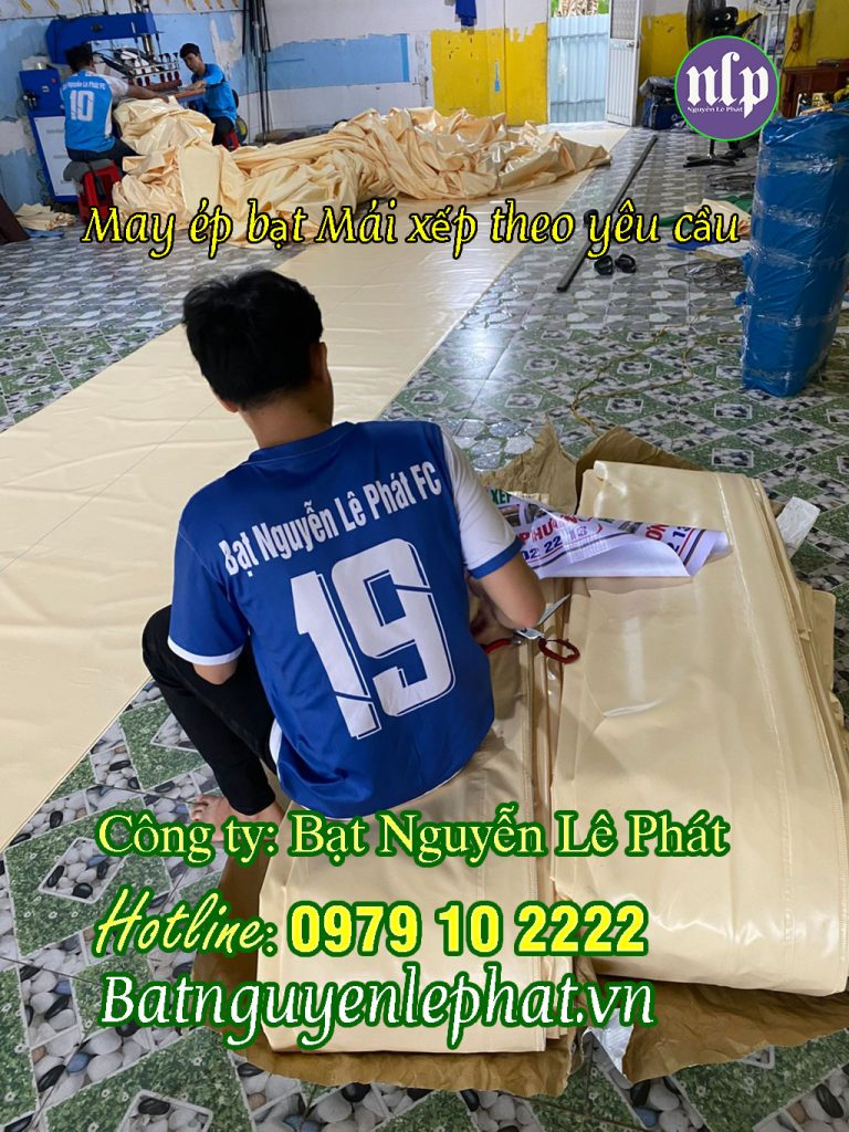 May ép bạt mái hiên mái xếp theo yêu cầu