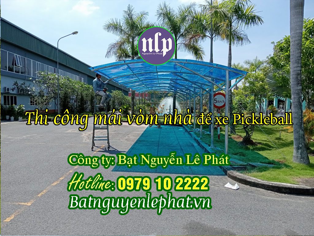 Thi công mái vòm nhà để xe ô tô - 0979 102222