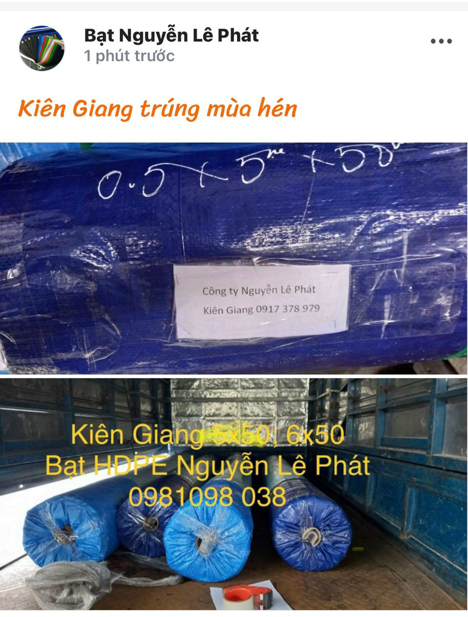 Báo giá bán bạt nhựa hdpe lót ao hồ chứa nước nuôi cá tại Dầu Tiếng giá rẻ