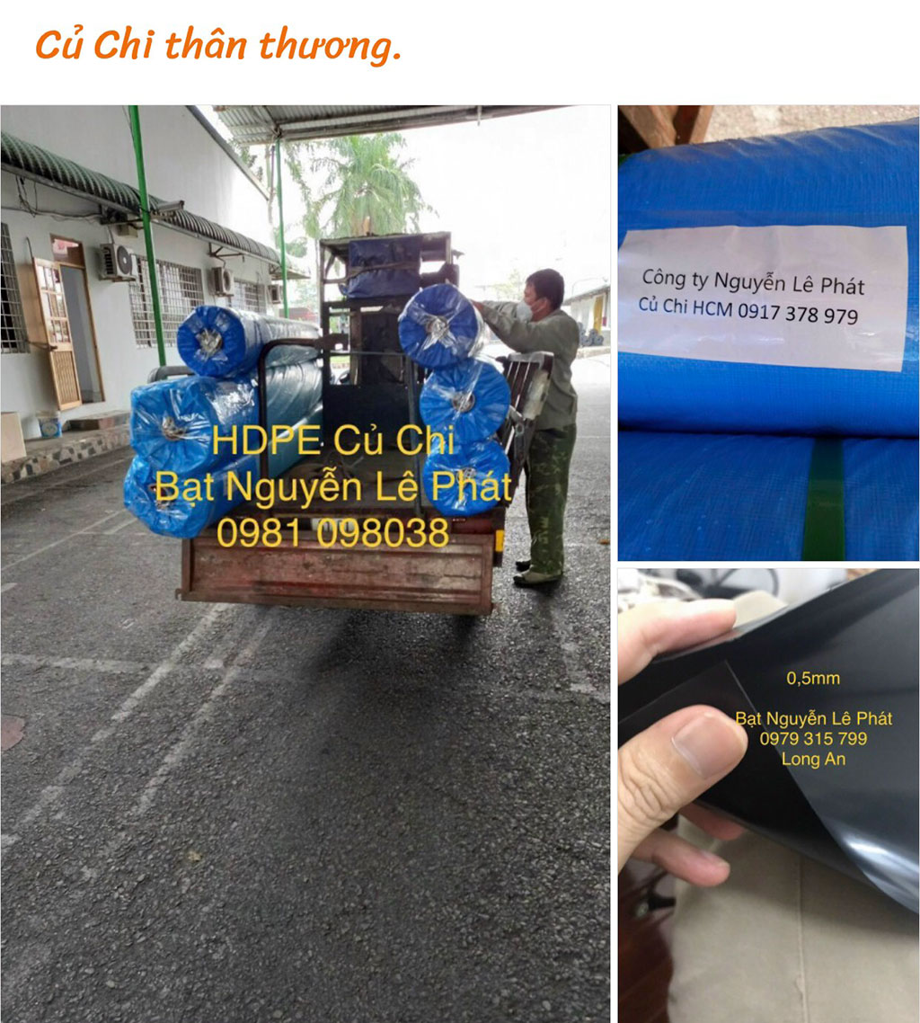 Bạt nhựa lót ao hồ chứa nước tại Tây Ninh