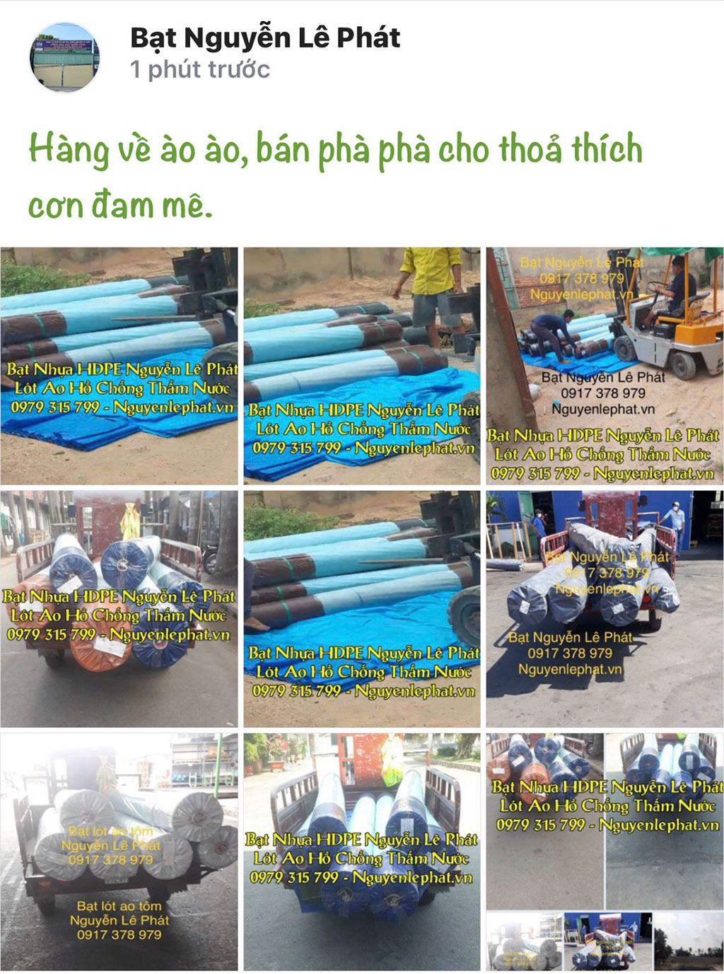 Kho xưởng bạt nhựa hdpe Nguyễn Lê Phát