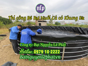 Bạt Lót Hồ Chứa Trữ Nước Tưới Cây Nuôi Cá tại Bù Đăng