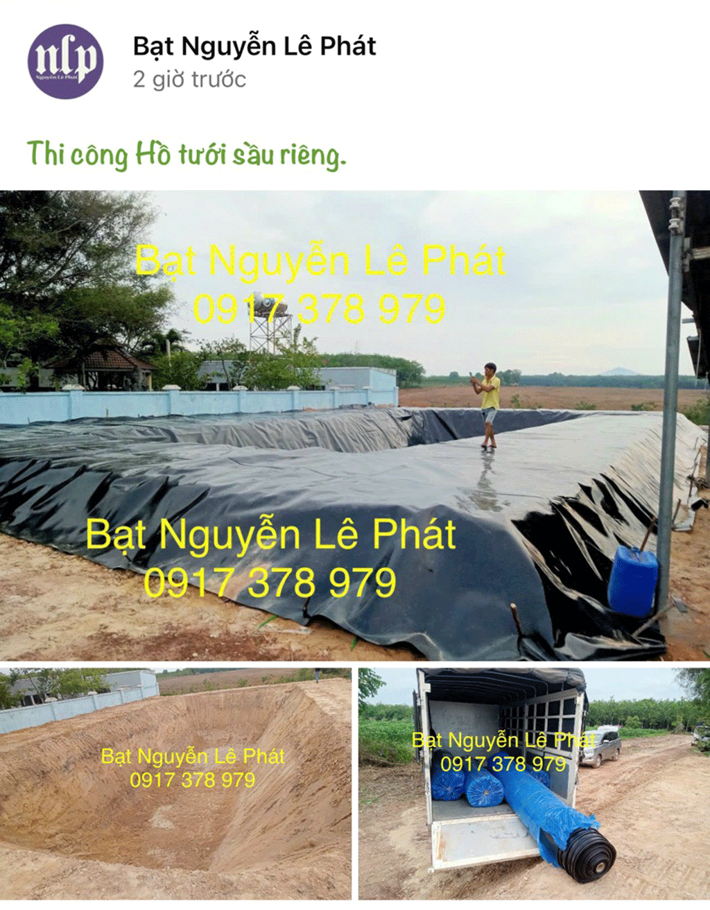 mua bạt lót hồ chứa nước tại Đồng Xoài Bình Phước
