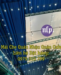 Mái Bạt Xếp Kéo Che Quán Nhậu giá rẻ, bạt tốt