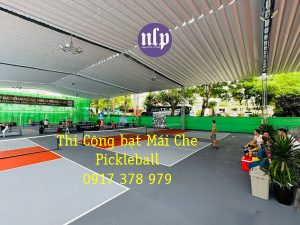 Thi công mái hiên che xếp