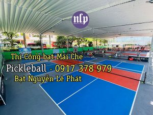 Thi Công Lắp Mái Bạt Che Sân Pickleball Tinnis tại Bến Tre