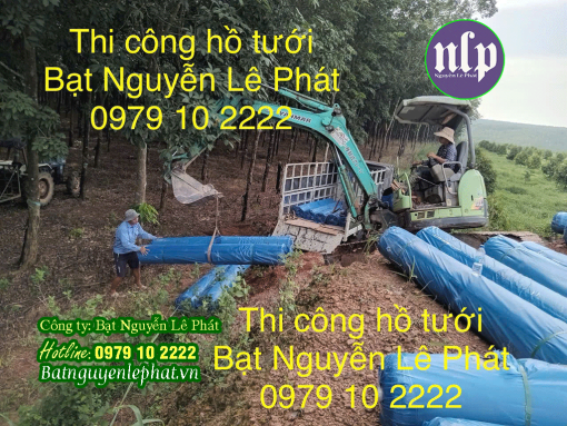 Thi công bạt lót hồ