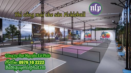 Mái Bạt Che Sân Chơi Pickleball, Tennis tại Quận 2 TPHCM