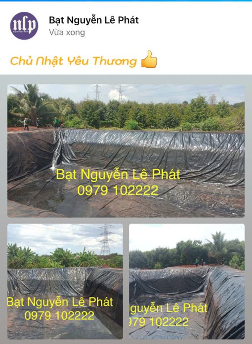 Bạt Lót Ao Hồ Chứa Nước Nuôi Cá Tôm Phú Quốc