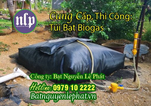 Túi Biogas Xử Lý Chất Thải Nuôi Heo, Gà, Vịt tại Bù Đăng, Bù Đốp