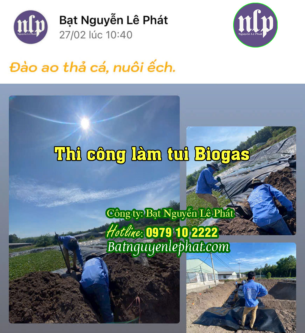 Thi Công Túi Biogas Tại Đồng Nai