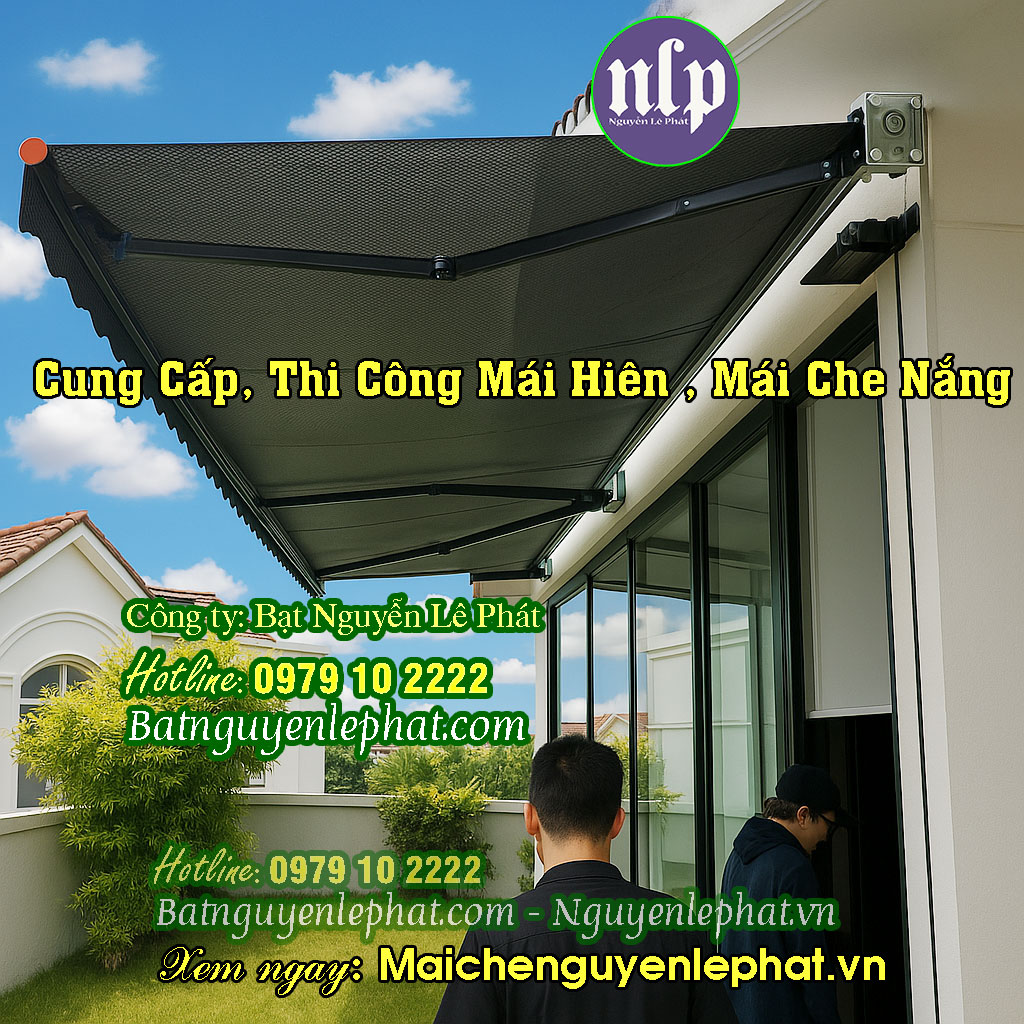 Lắp Mái Hiên Di Động, Mái Hiên Quay Tay Dĩ An Lắp Mái Hiên Di Động, Mái Hiên Quay Tay Dĩ An