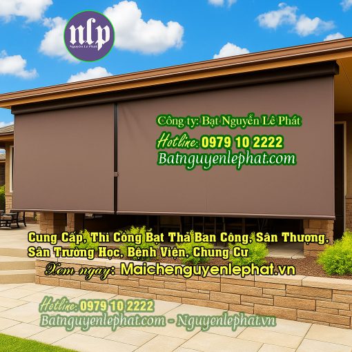 Mẫu Bạt thả ban công trước nhà