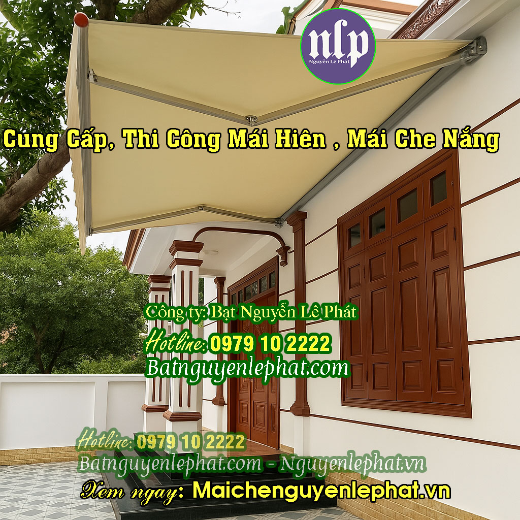 Mái hiên di động Quay Tay Mái hiên di động Quay Tay