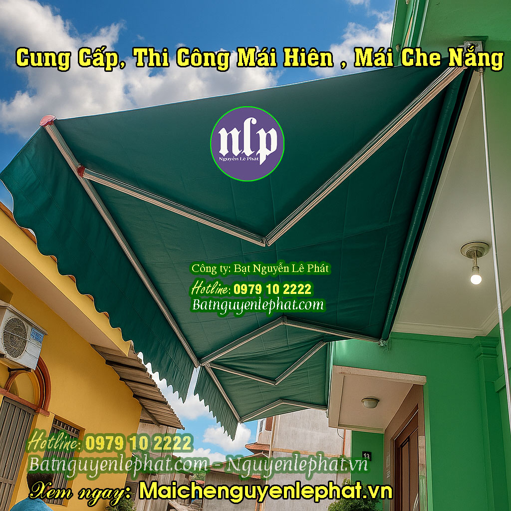 Lắp mái che nắng quay tay Dĩ An Lắp mái che nắng quay tay Dĩ An