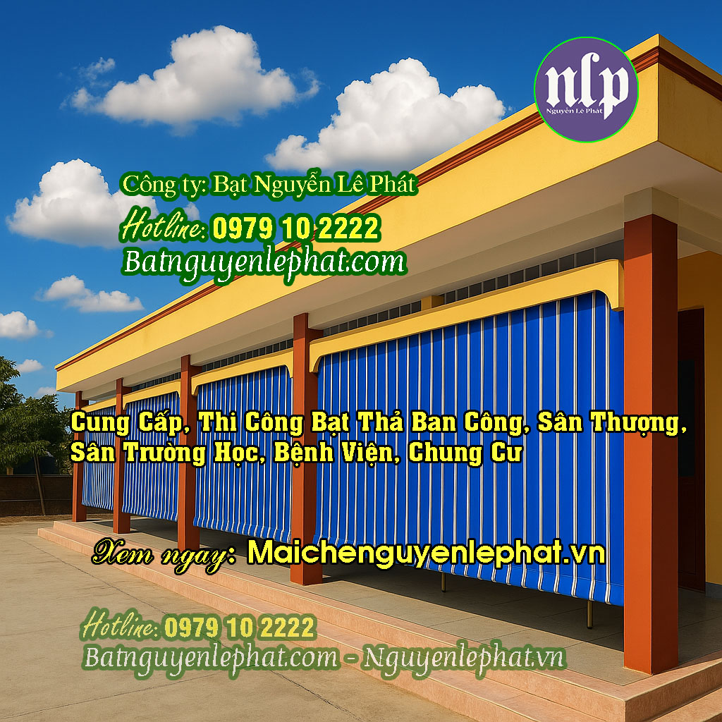 Mẫu rèm bạt thả tự cuốn che nắng mưa Mẫu rèm bạt thả tự cuốn che nắng mưa