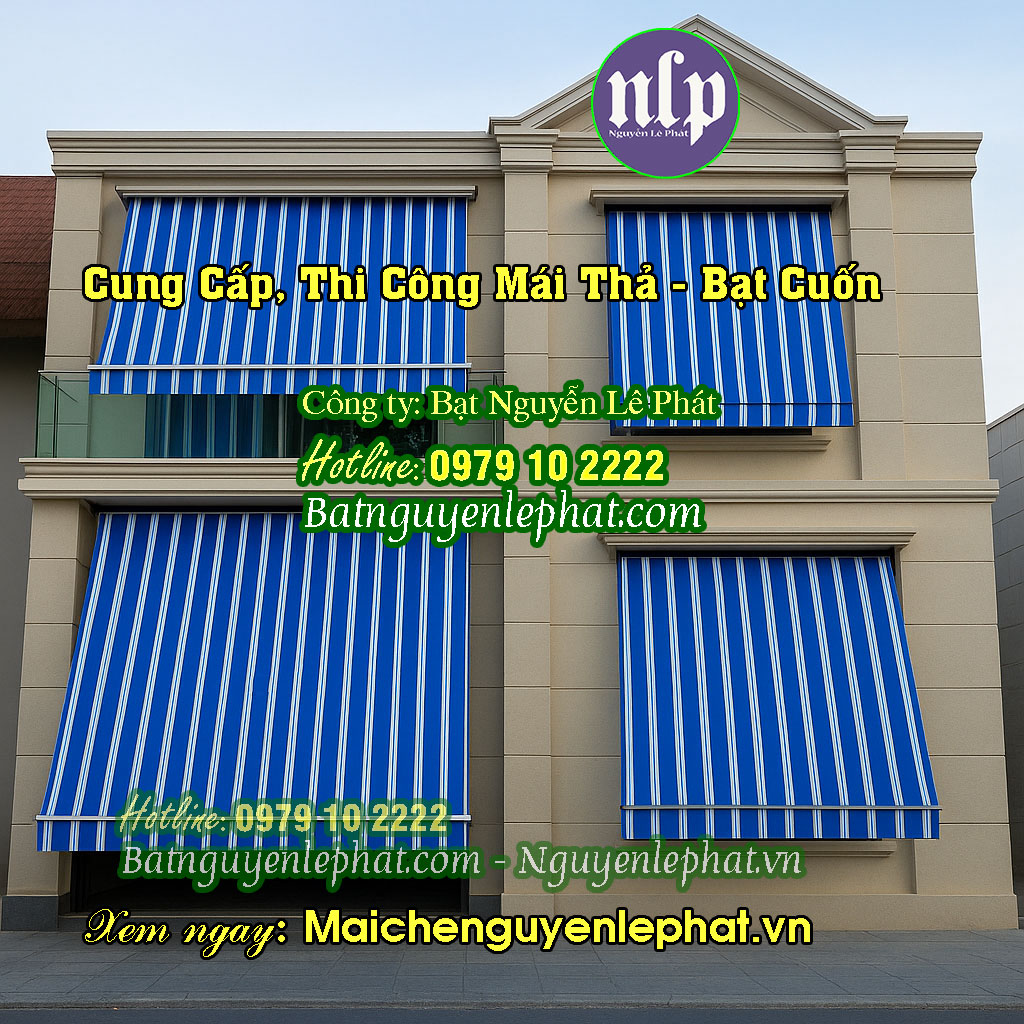 Mẫu rèm bạt thả che nắng mưa ngoài trời Mẫu rèm bạt thả che nắng mưa ngoài trời