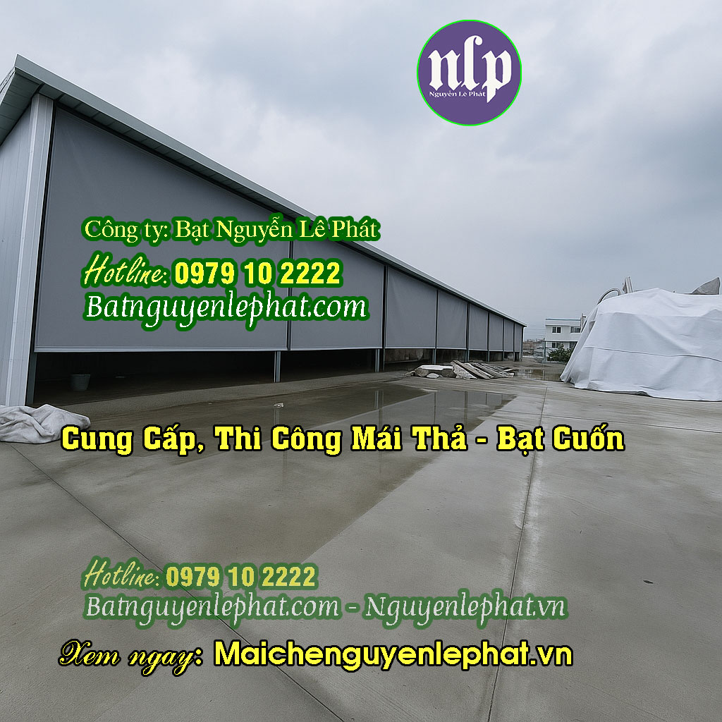 Mẫu rèm bạt thả che nắng mưa ngoài trời Mẫu rèm bạt thả che nắng mưa ngoài trời