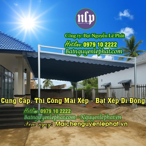 Thi công bạt xếp lượn sóng