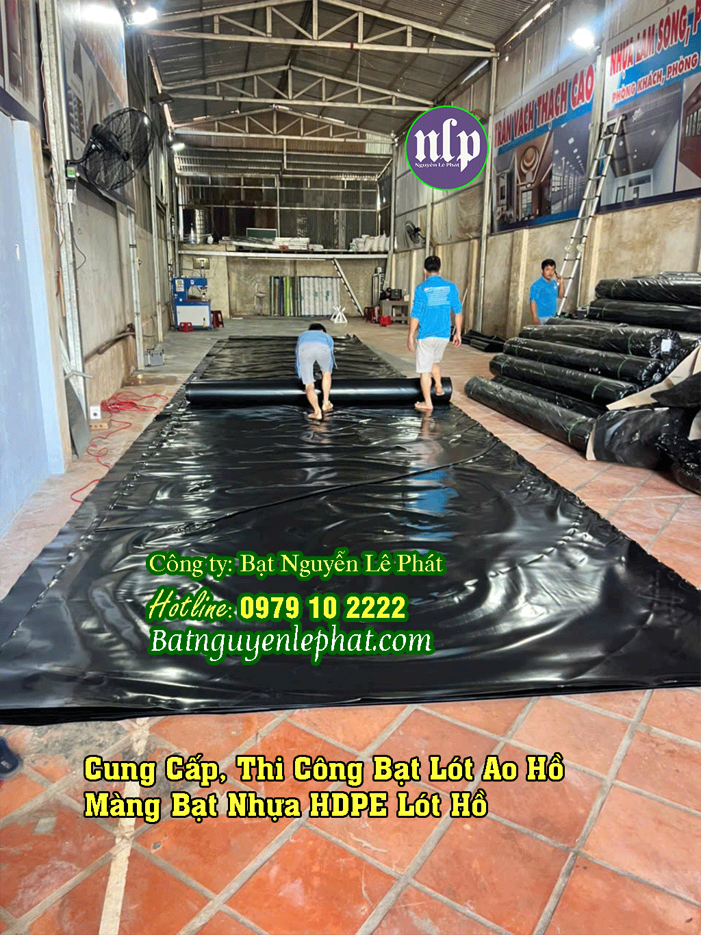 Bạt HDPE Lót Ao Hồ Nuôi Cá Chứa Nước Tưới Cây Tại Dầu Tiếng